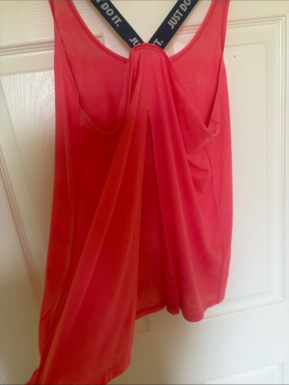 Nike Coral Pink Performance Tank with Branded Straps